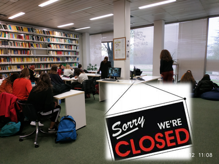 SOSPENSIONE SERVIZI-Biblioteca Scientifica